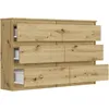Komoda 120 cm, 6 zásuviek, skriňa FRAMIRE R-120 artisan Náhľad obrázku produktu 5