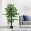 HOMCOM Künstliche Pflanze, 150 cm Kunstpflanze mit Produktbild-Vorschau 6