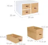 Relaxdays Schubladenbox Bambus & MDF, 3 Schubladen, Produktbild-Vorschau 4
