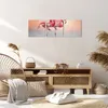 Bild auf Leinwand - Leinwandbild - 3 Teile - Flamingos Produktbild-Vorschau 7
