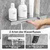 AURALUM Schwarzes Badewannenarmaturen-Set, Duschstange mit Produktbild-Vorschau 6