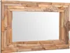 dekoratívne zrkadlo vidaXL Teak 90 x 60 cm obdĺžnikové Náhľad obrázku produktu 1
