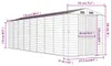 vidaXL Gartenhaus Hellgrau 191x725x198 cm Verzinkter Stahl Produktbild-Vorschau 6