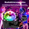 Światło imprezowe Disco Ball 6 kolorów Światło dyskotekowe Podgląd zdjęcia produktu 2