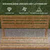 Outsunny 2-Sitzer Gartenbank Holz, wetterfest Sitzbank, Produktbild-Vorschau 7