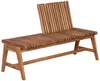 Gartenbank Leeds Teakholz 130 cm – verstellbare Rückenlehne Produktbild-Vorschau 3