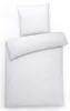 Edle Damast Bettwäsche 155x220 Weiß Ornamente Bettbezug 155 Produktbild-Vorschau 1