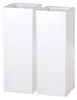VIVANNO Pflanzkübel Zink BLOCK Säule, Weiß matt - 24x24x65 Produktbild-Vorschau 1