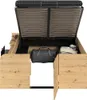 Lit adulte avec caisson de levage - Chêne et noir 166 x 67 Voir les images du produit 16