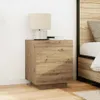 vidaXL Comodino rovere artigianale 45 x 40 x 55 cm Anteprima dell’immagine prodotto 1