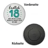 Endlich 18 Magnet rund mit Spruch aber Eltern wohnen bei Produktbild-Vorschau 2
