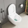 Wand-WC - D-Form Keramik - Randlos, Doppelspülung 3–6 l, Produktbild-Vorschau 4