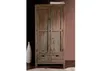 MASSIVMOEBEL24 Schrank Sheesham 96x60x200  grau geölt Produktbild-Vorschau 9
