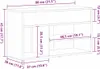 vidaXL Schuhbank 80 x 30 x 45 cm Holzwerkstoff Schwarz Produktbild-Vorschau 8