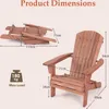 KOMFOTTEU Židle Adirondack z jedlového dřeva, skládací Náhled obrázku produktu 5