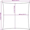 vidaXL Sonnensegel 160 g/m² Creme 4x4 m HDPE Produktbild-Vorschau 7