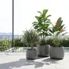 HowHomely | Vasi da fiori - Vasi per piante - Grigio - Set Anteprima dell’immagine prodotto 2