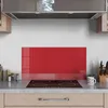 DEQORI Küchenrückwand Glas 80x40 cm 'Rot' Spritzschutz Bad Produktbild-Vorschau 3