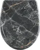 A top-down view of a toilet seat with a marble-like pattern. Produktbild-Vorschau