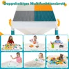 Jayseuw Tavolo per bambini con sedie con 251 pezzi blocchi Anteprima dell’immagine prodotto 3