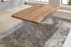 Esstisch Baumkante massiv Akazie natur 200 x 100 X-Gestell Produktbild-Vorschau 3