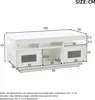 Merax Couchtisch Hochglanz Weiß, 100x50x43cm, LED-Tisch mit Produktbild-Vorschau 7