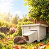 Relaxdays Igelhuis met bodem, doolhofingang, weerbestendig Productafbeelding-voorbeeld 8