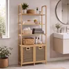 Bambus-Badezimmerschrank MCW-N83, Regal Badschrank, 2 Produktbild-Vorschau 1