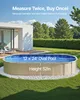 Liner per piscina ovale VEVOR, 732 x 366 x 120 cm, liner Anteprima dell’immagine prodotto 3