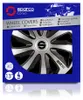 13" Zoll Radkappen Schwarz Silber Radzierblenden Radblenden Produktbild-Vorschau 5