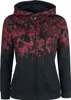 Rock Rebel by EMP Damen schwarze Kapuzenjacke mit rotem Produktbild-Vorschau 3