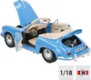 Bburago Porsche 356B Cabriolet 1961 modrá 1:18 Anteprima dell’immagine prodotto 14