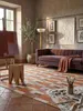 Teppich Orange-Natur rechteckig im Wohnzimmer mit Couchtisch und Wohnaccessoires Wohnidee skandinavisch modern_#sku_SAF503119377002-SAF503119377003# Produktbild-Vorschau