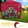 tillvex® 2X boční stěna červená pro pavilon 3x3m & 3x6m | Náhled obrázku produktu 3