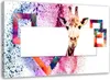 Leinwandbild farbenfrohe giraffe abstraktion für kinder Produktbild-Vorschau 1