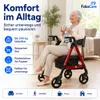 FabaCare XXL Rollator Goliat, höhenverstellbar, faltbar, Produktbild-Vorschau 3