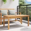 vidaXL Couchtisch Braun 110 x 55 x 45 cm Massivholz Teak Produktbild-Vorschau 4