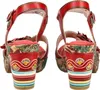 Laura Vita Damen Sandalette Blüte Schmuckstein Kork NELLAO Produktbild-Vorschau 11