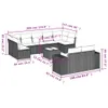 The Living Store 10-tlg. Garten-Sofagarnitur mit Kissen Produktbild-Vorschau 9