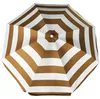 Sonnenschirm - gold/weis - gestreift - 200 cm - UV-Schutz Produktbild-Vorschau 1