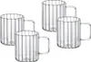 Tasses à rainures Wilmax 150 ml en verre thermo, lot de 6 Voir les images du produit 7
