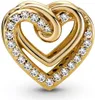 Pandora Charm 769270C01 Sparkling Entwined Hearts 14k gold Produktbild-Vorschau 2