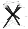 ML-Design Tischbeine Metall Schwarz Tischgestell Outdoor Produktbild-Vorschau 7