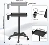 A product image showing a salon trolley with dimensions indicated by text overlays. Voir les images du produit