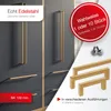 SOTECH Möbelgriff E8 Edelstahl Satin Gold Schrankgriff – Produktbild-Vorschau 2