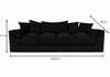 Divers Sofa 250 cm – Moderne Glamour Couch, HR-Schaum, Produktbild-Vorschau 4