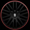 Sparco Radkappen 16 Zoll Bergamo Schwarz Rot 4tlg Produktbild-Vorschau 11