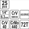 Gola sada 1/4" 25 ks Náhled obrázku produktu 7