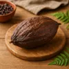 Getrocknete Kakaoschote Natur Braun 10–15 cm Deko Frucht Produktbild-Vorschau 1