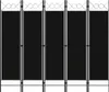 vidaXL 5dílný dělič místností černý 200 x 180 cm Náhled obrázku produktu 6